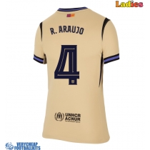 Barcelona Ronald Araujo #4 Replica Away Shirt Ladies 2025-26 Short Sleeve